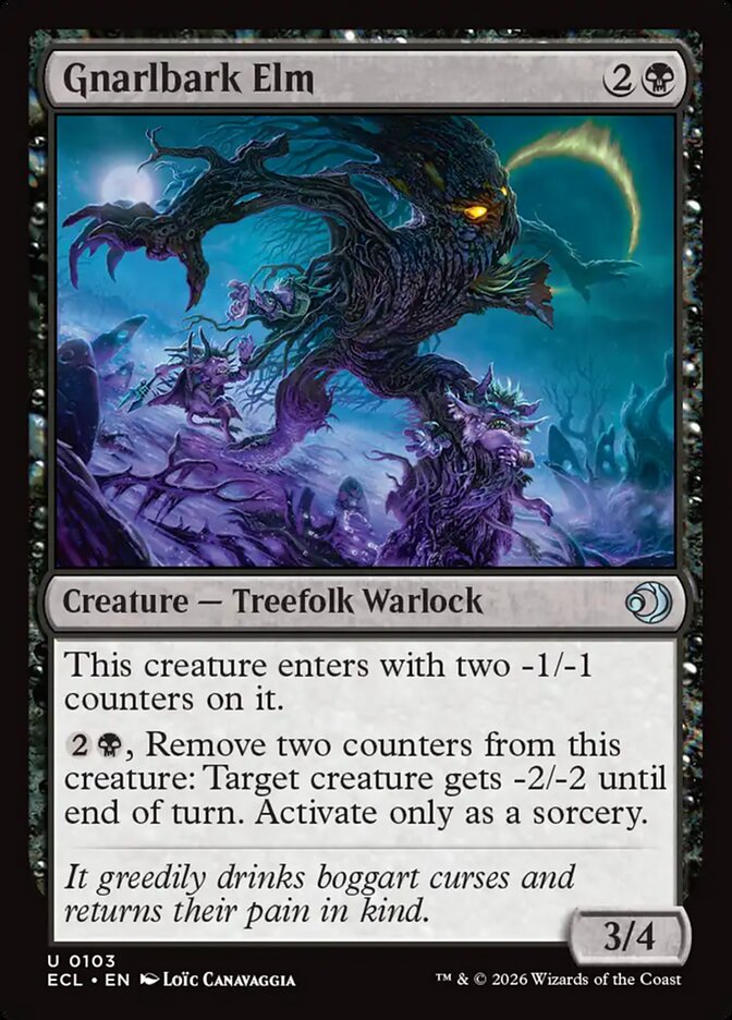 Gnarlbark Elm Lorwyn Eclipsed #103