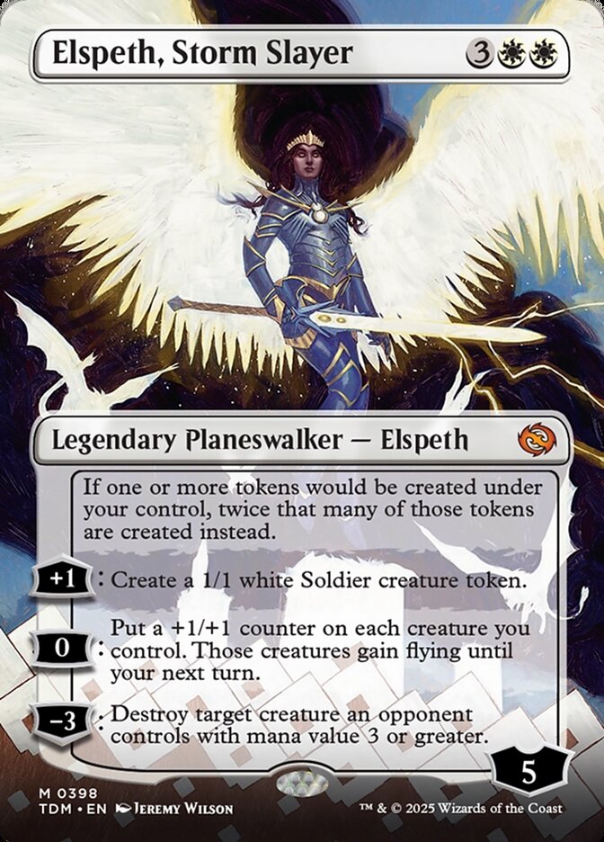Borderless Elspeth, Storm Slayer Tarkir Dragonstorm #398