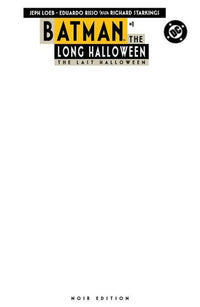 Batman The Long Halloween The Last Halloween Noir Edition #1 Cover B Blank Card Stock Variant