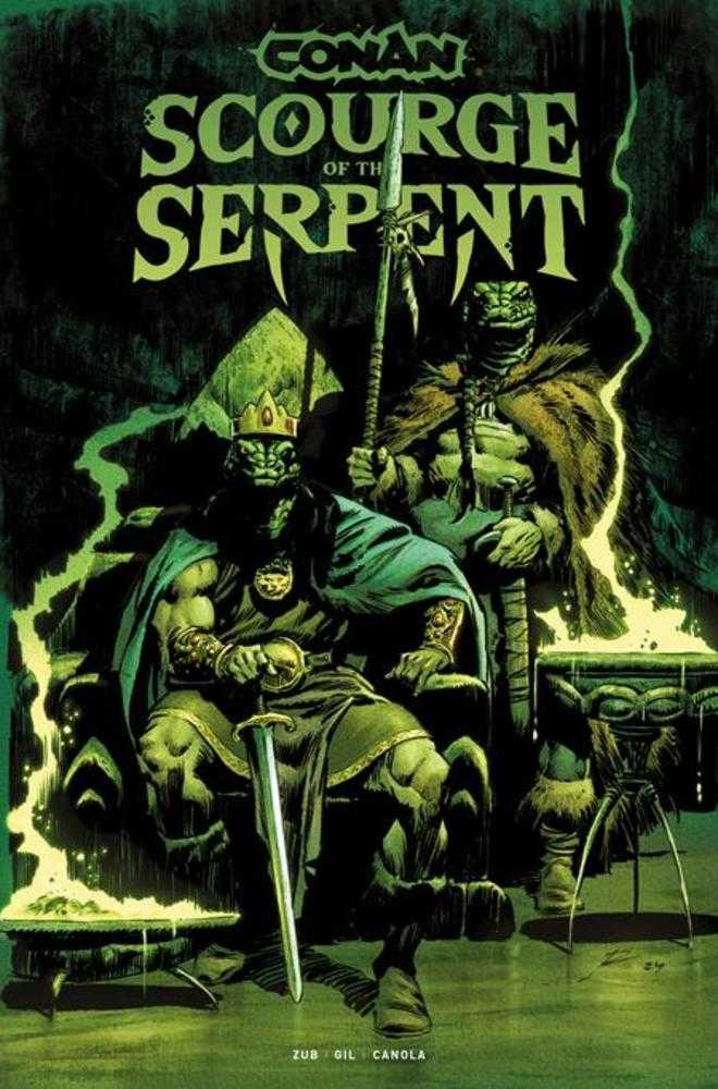 Conan The Barbarian Scourge Of The Serpent #1 (Of 4) Cover G Roberto De La Torre Glow In The Dark Variant (Mature)