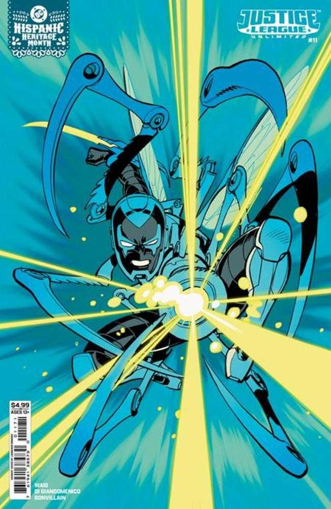 Justice League Unlimited #11 Cover E Leonardo Romero Hispanic Heritage Month Blue Beetle Card Stock Variant