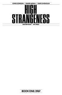 High Strangeness #1 (Of 5) Cover G Blank Sketch Variant