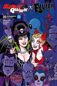 Harley Quinn X Elvira #6 Cover A Amanda Conner Party