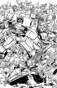G.I. Joe #23 Cover G Tom Reilly Transformers Black & White Energon Universe 3rd Anniversary Connecting Variant