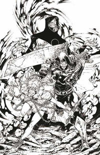 Spawn The Curse Of Sherlee Johnson #6 Cover C Brett Booth Black & White Full Art Variant