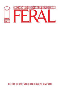 Feral #25 Cover E Blank Sketch Variant