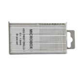 Packaged set of HSS twist drills...