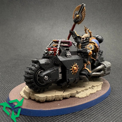 Preloved Space Marine Chaplain on Bike