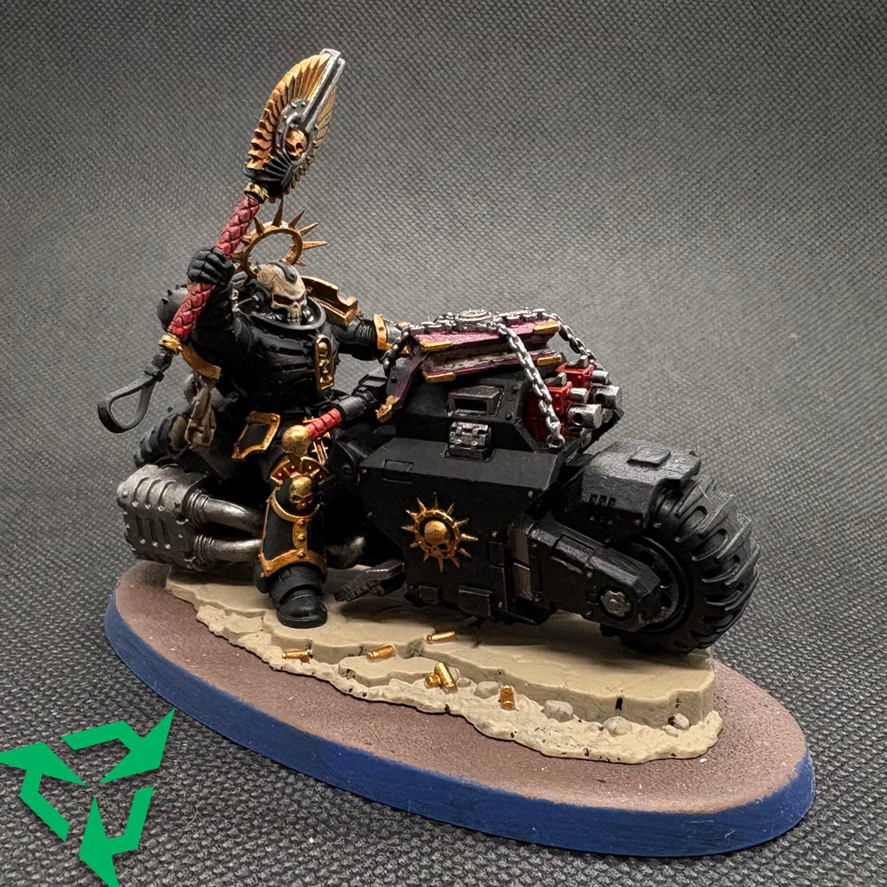 Cheap Warhammer 40k Painted Primaris Chaplain Riding Bike