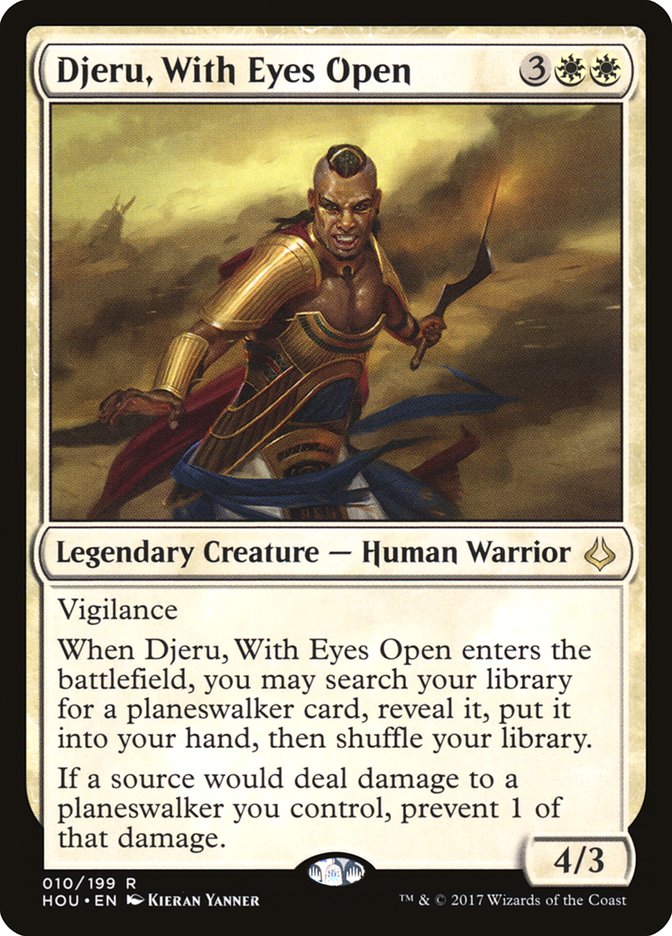 Hour of Devastation Djeru, With Eyes Open #010 Card Front