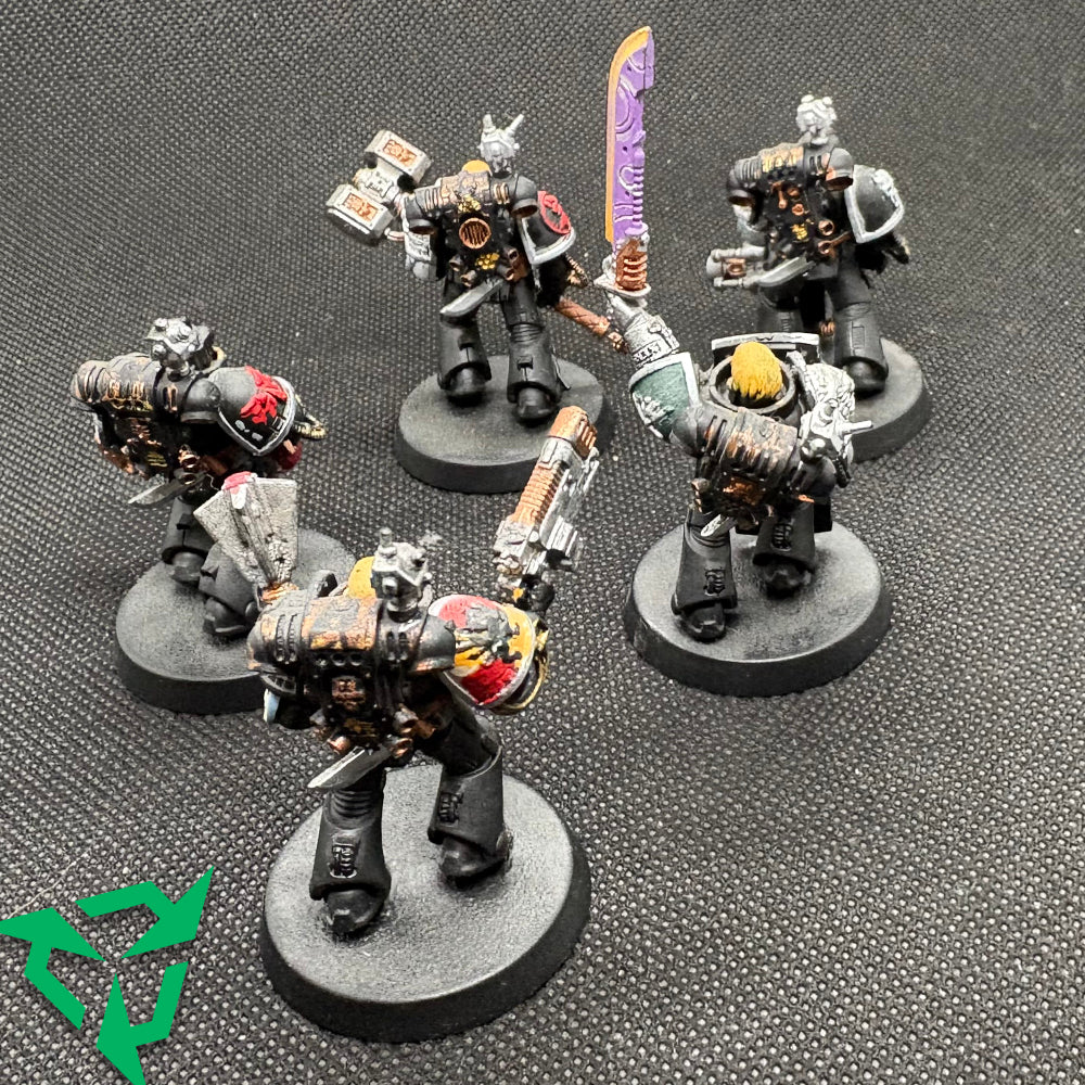 Back of second hand Deathwatch Kill Team Miniatures