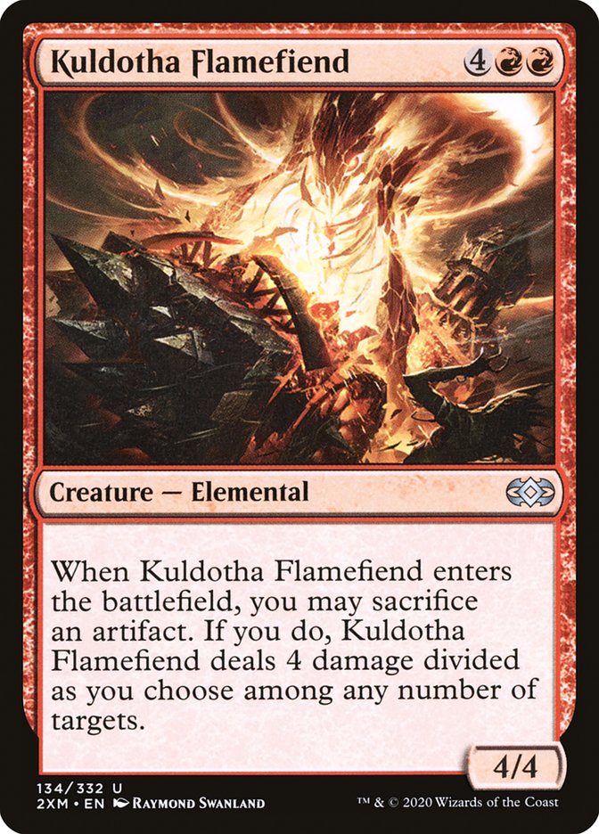 Kuldotha Flamefiend Double Masters #134 Card Front