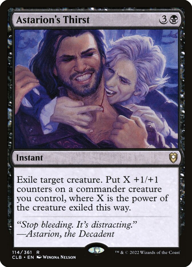 Astarion's Thirst - Commander Legends #114 Card Front