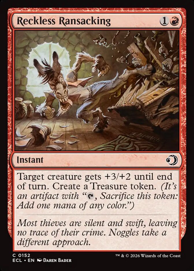 Reckless Ransacking Lorwyn Eclipsed #152