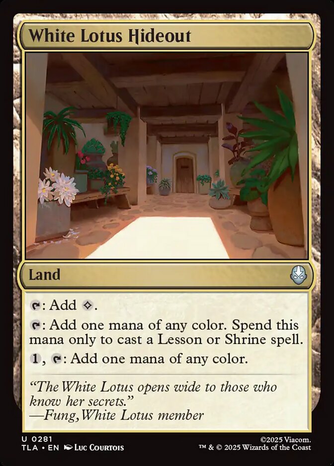 White Lotus Hideout Avatar The Last Airbender #281 MTG Single Card Front
