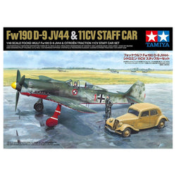 Focke-Wulf Fw190 D-9 Jv44 & 11CV Staff Car 1/48 Scale Kit