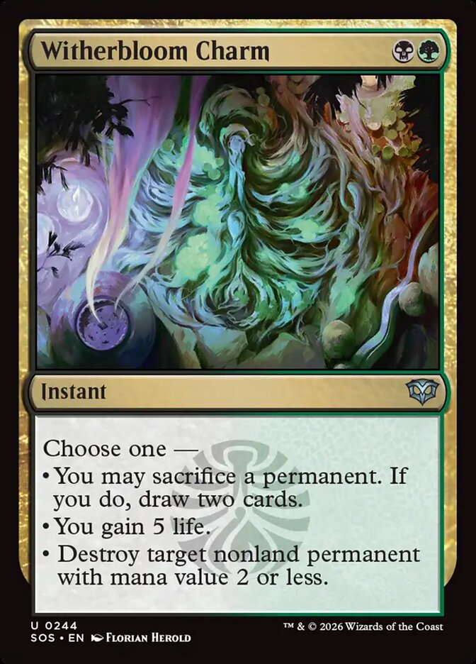 Witherbloom Charm Secrets of Strixhaven #244Card Front