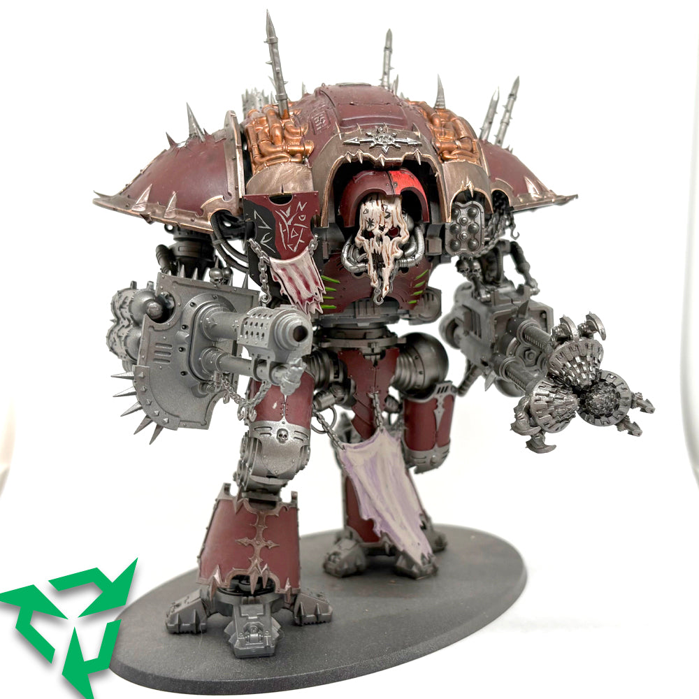 Painted Chaos Knights Ruinator Front