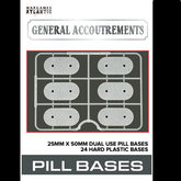 24 pill-shaped 25mm x 50mm hard ...