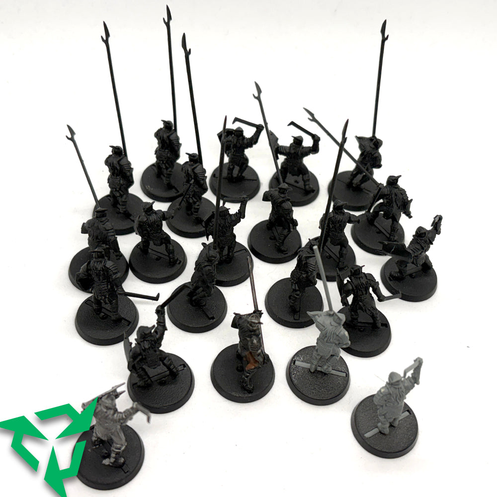 Cheap Middle-Earth Strategy Battle game Miniatures - 22 Uruk-Hai Warriors
