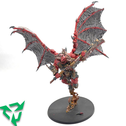 Preloved Painted Bloodthirster Warhammer 40,000 Miniature