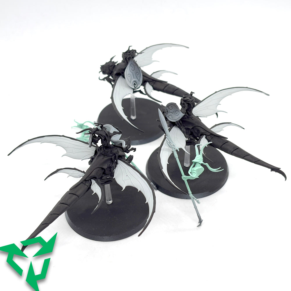Part-Painted Sylvaneth Spiterider Lancers Back