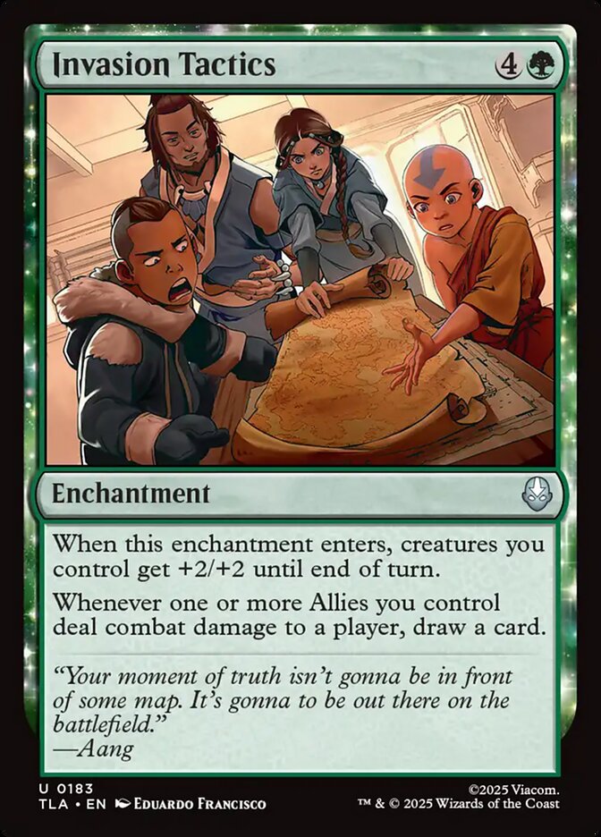 Invasion Tactics Avatar The Last Airbender #183 MTG Single Card Front