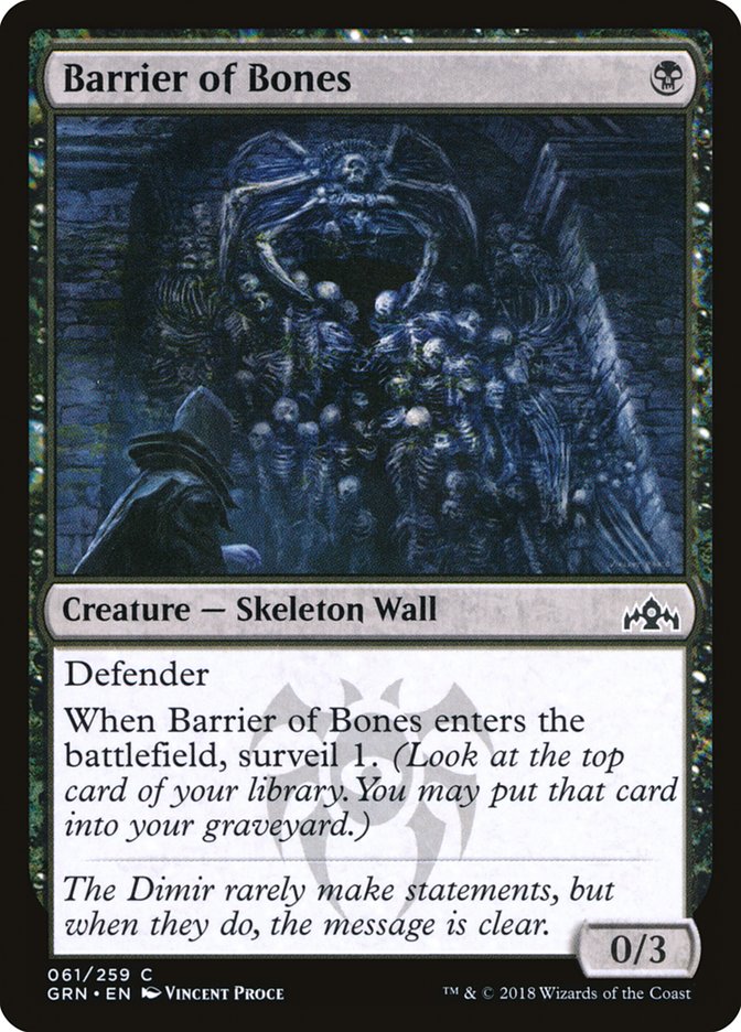 Barrier of Bones MTG Singles | Guilds of Ravnica #061