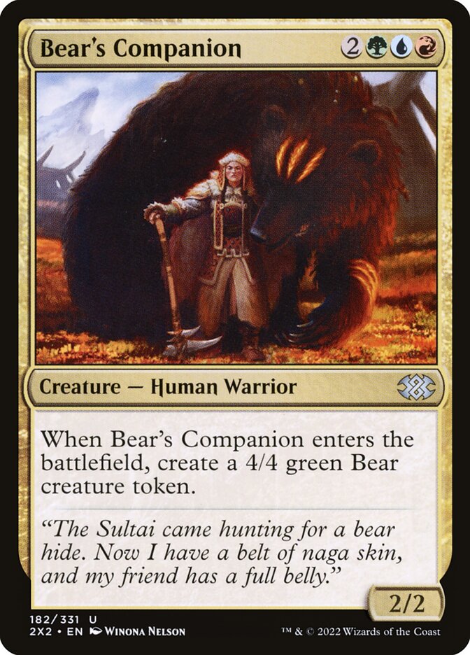 Bear's Companion Double Masters 2 #182 | MTG Singles