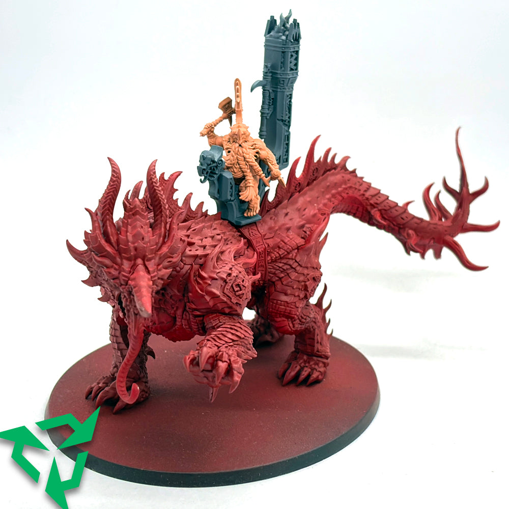 Part Assembled Auric Runeson on Magmadroth Front