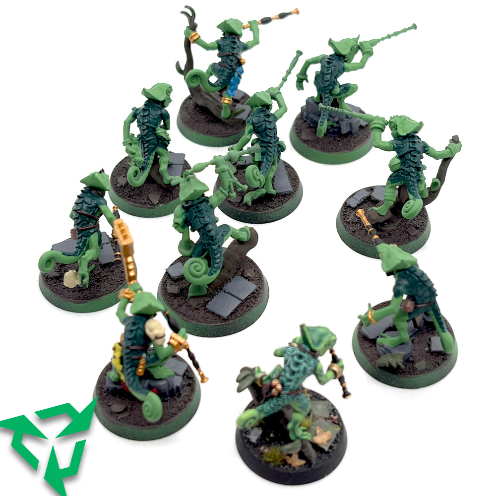Part Painted Seraphon Chameleon Skinks Back