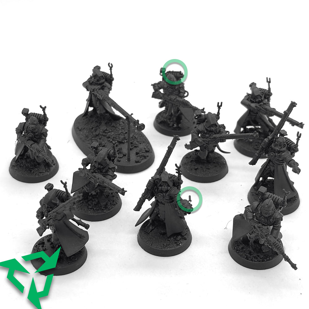 Preloved Assembled & Primed Adeptus Mechanicus Skitarii Rangers Front