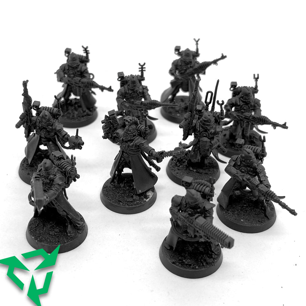 Preloved Assembled & Primed Adeptus Mechanicus Skitarii Vanguard Front