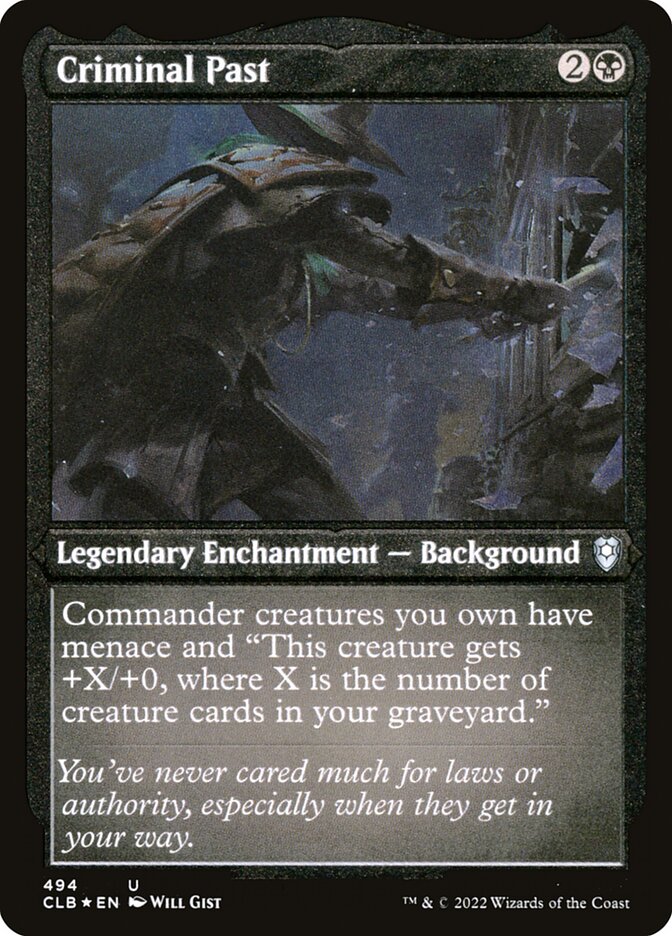 Criminal Past - Commander Legends #494 Card Front