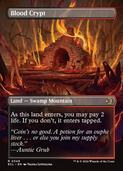 Blood Crypt // Blood Crypt Borderless Reversible Lorwyn Eclipsed #349