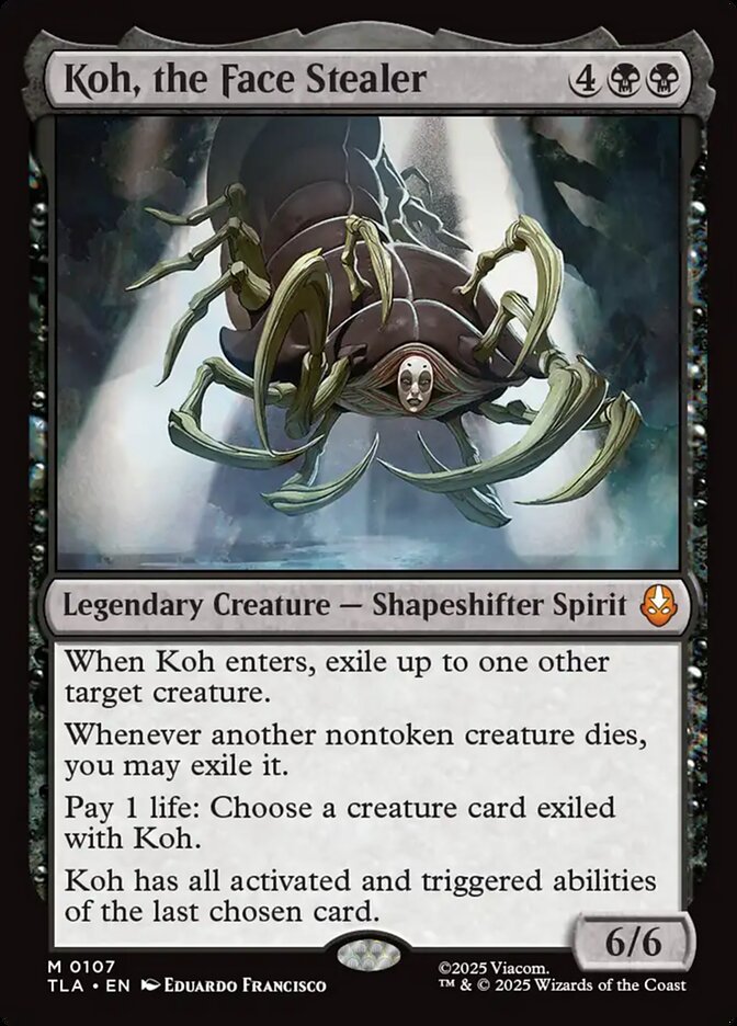 Koh, the Face Stealer Avatar The Last Airbender #107 MTG Single Card Front