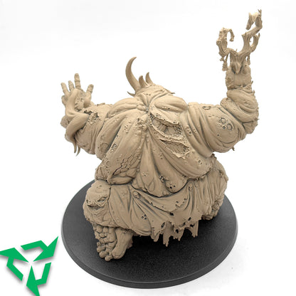 Preloved Assembled & Primed Rotigus Rainfather Warhammer Daemon Rear View