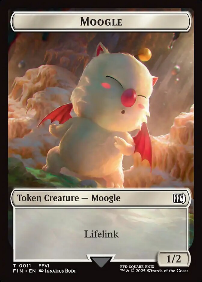 Final Fantasy Moogle Token #011 Card Front