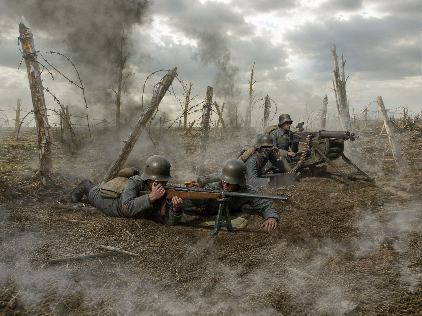 ICM ‘Tankabwehr 1918’ German WWI Soldiers