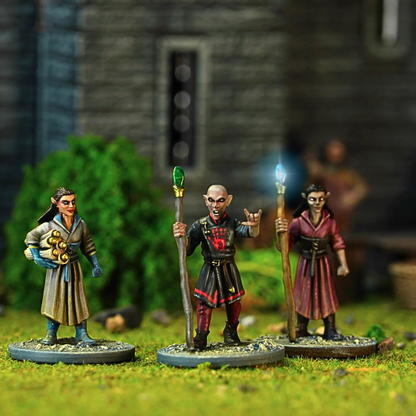 Classic Fantasy Villagers (2): Elves & Dwarves - Wargames Atlantic