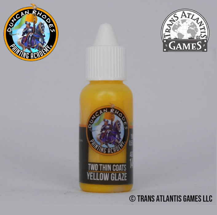 Yellow Glaze Duncan Rhodes Painting Academy Two Thin Coats paint.