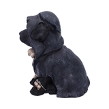 Reapers Canine figurine by Nemesis Now. Add a dark, edgy presence to your home with this finely-crafted, hand painted black dog dressed in a black cloak  and wearing a collar adorned with skulls.