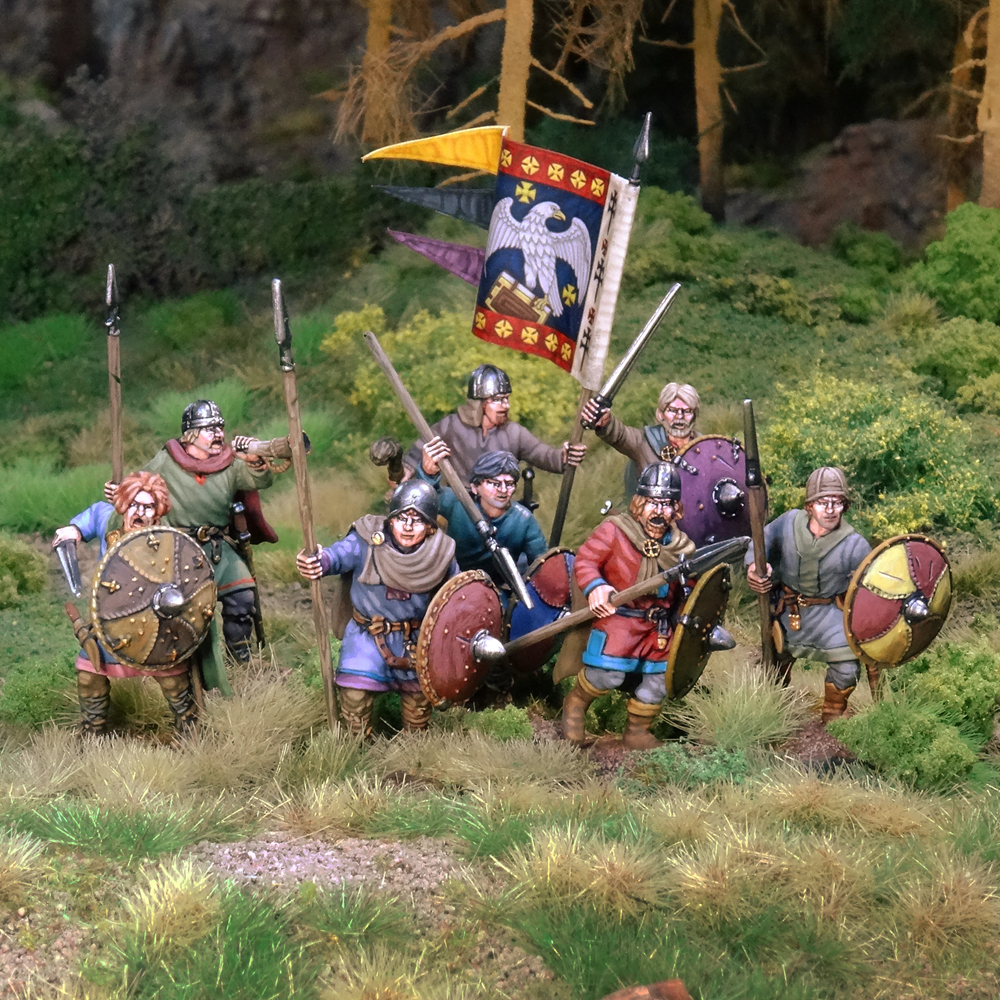 Carolingian Unarmoured Infantry - Victrix Dark Ages