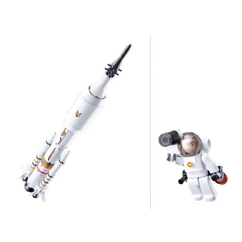 Sluban Saturn Rocket Booster Space Building Brick Kit