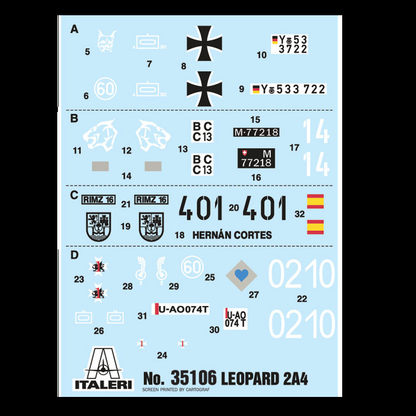 Italeri Leopard 2A4 Tank | 1:35