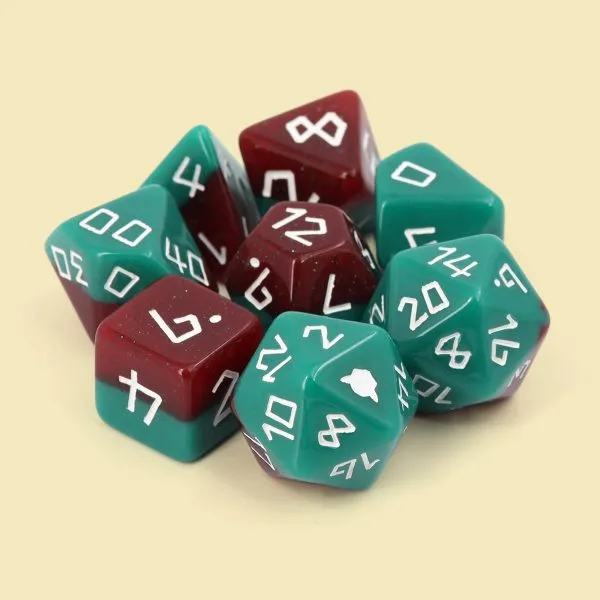 Dice Goblin The Scout - RPG Dice Set with Mini Dice Bag & Sticker