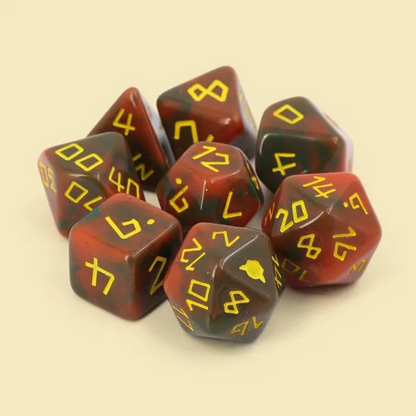 Dice Goblin The Shaman - RPG Dice Set with Mini Dice Bag & Sticker