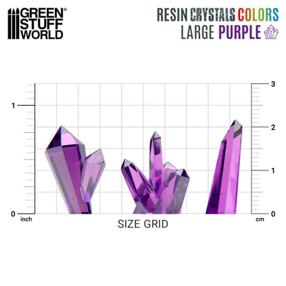 Purple Large Resin Crystals - Green Stuff World