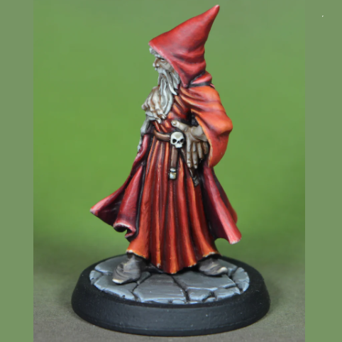 Miniature of an evil wizard in c...