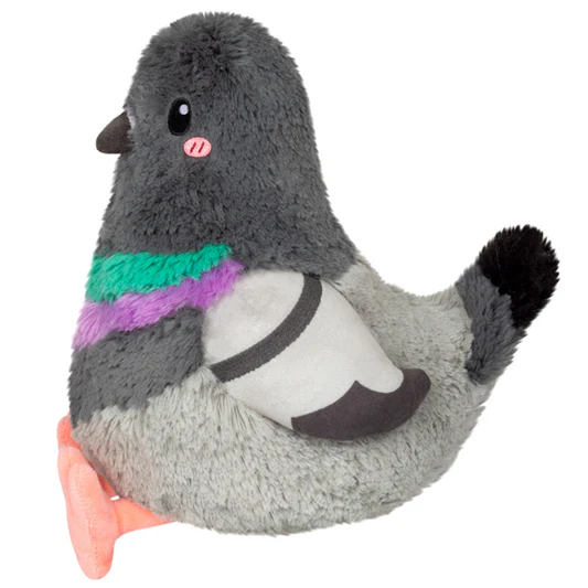 Plush toy pigeon with colourful ...